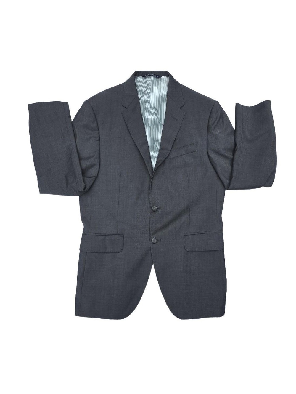 Coppley Harry Rosen Luxury Super 110s Wool 2-Piece Suit Gray 39R 32x32